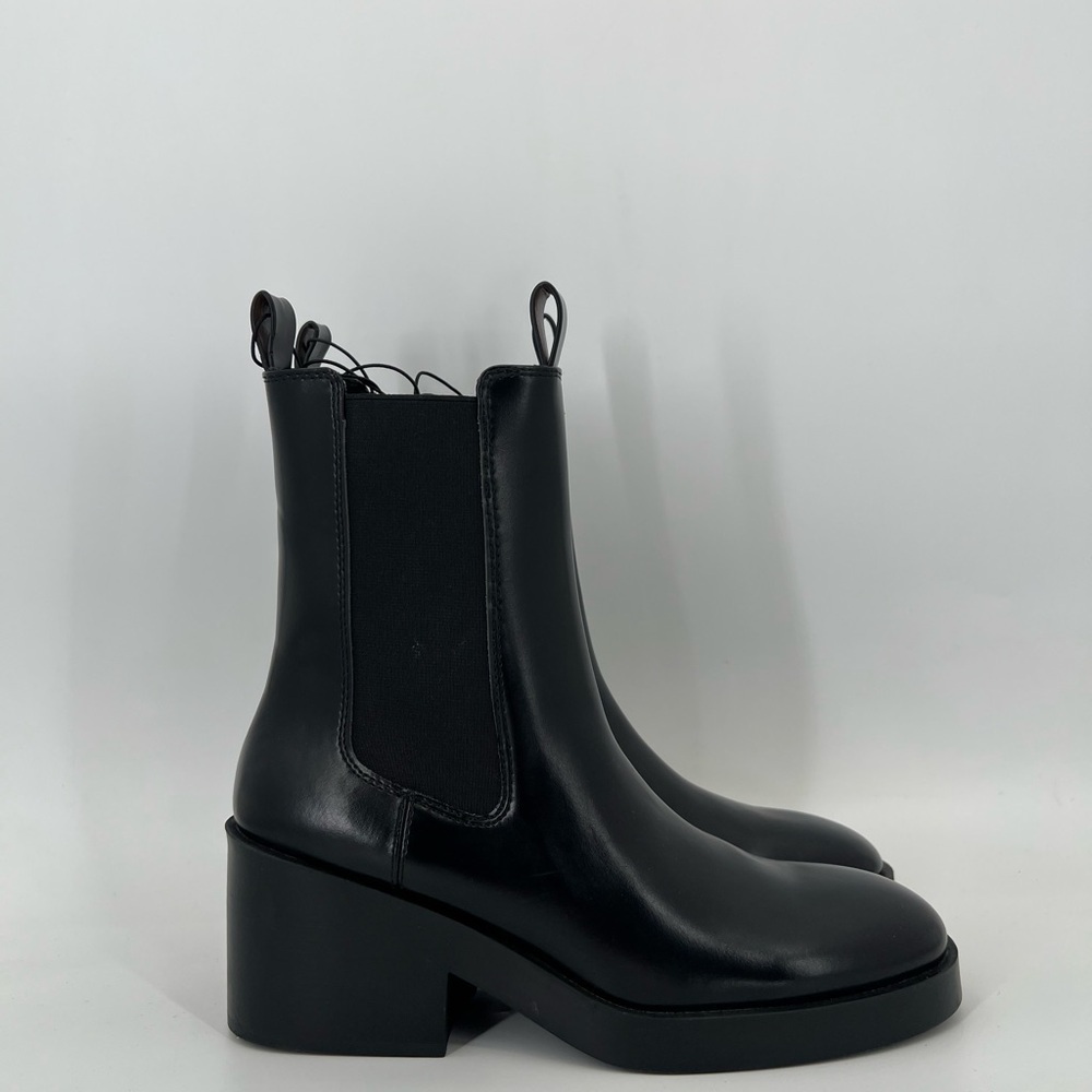 H&M Chelsea Boots With Block Heel Double Loop Boots